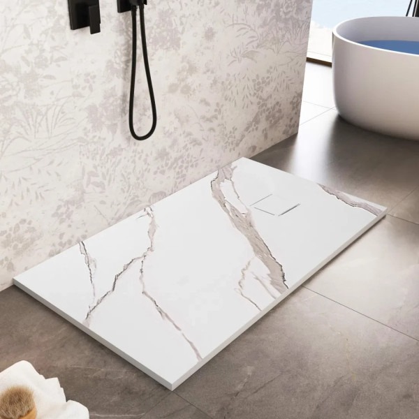 Душевой поддон REA Magnum carrara white 100x80 мрамор (REA-K7004) Душевой поддон REA Magnum carrara white 100x80 мрамор (REA-K7004)
