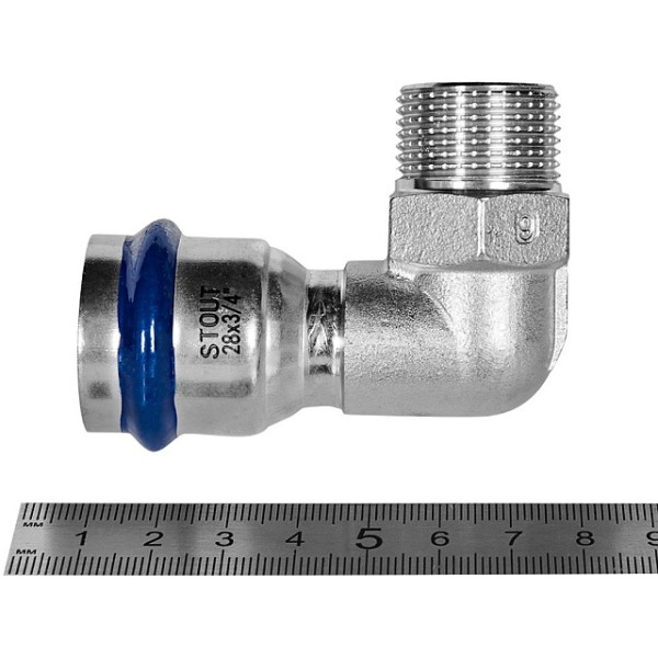Переход угл. 28х3/4"Н Stout SSS-2010 ВПр-НР (нерж.ст., пресс) SSS-2010-002834 Переход угл. 28х3/4"Н Stout SSS-2010 ВПр-НР (нерж.ст., пресс) SSS-2010-002834