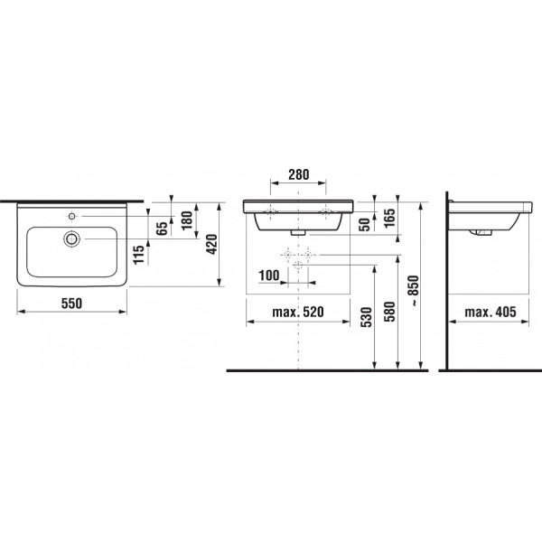 Раковина подвесная Jika Cubito 550x420 белый (8.1042.2.000.104.9) Раковина подвесная Jika Cubito 550x420 белый (8.1042.2.000.104.9)