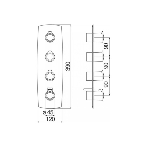 Смеситель для ванны и душа Nobili Sofi бронзовый (SI98103BR) Смеситель для ванны и душа Nobili Sofi бронзовый (SI98103BR)