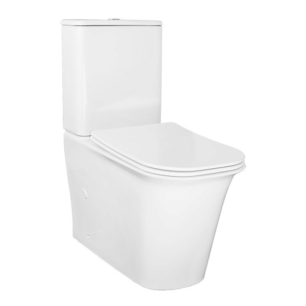 Унитаз напольный Velise безободковый с бачком и сиденьем микролифт 625x355x810 (AZ-1222A)