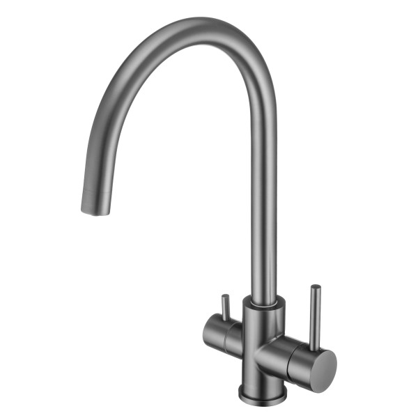 Смеситель для кухни Swedbe Selene Plus с каналом для фильтрованной воды серый (8051GT)