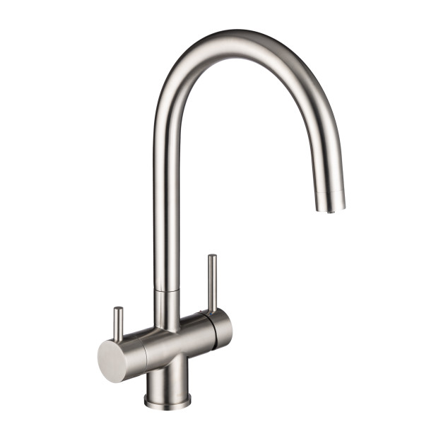 Смеситель для кухни Swedbe Selene Plus с каналом для фильтрованной воды нержавеющая сталь (8042)