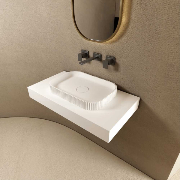 Раковина накладная ABBER Stein 50x35 белая (AS2602)