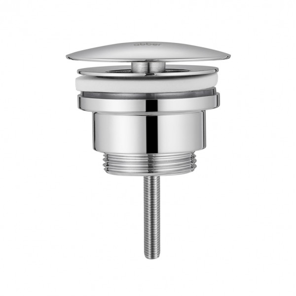 Донный клапан Abber без перелива, фиксированный, хром (AF0012)