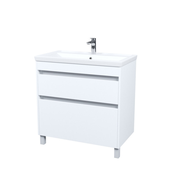 Тумба с умывальником напольная Iddis Zodiac X 80 см белый подходит умыв. 4078000i28 (ZDX80WFi95K)