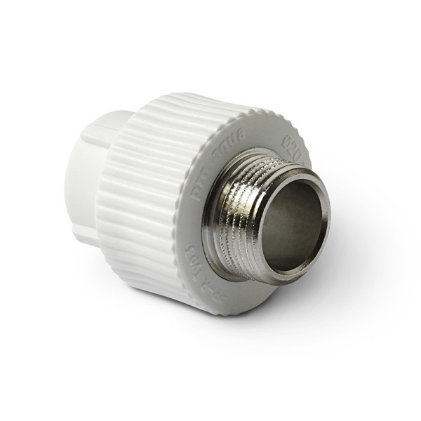 Переход PP-R 32*1"Н "Pro Aqua" (латунь, белый) (PA23018P) Переход PP-R 32*1"Н "Pro Aqua" (латунь, белый) (PA23018P)