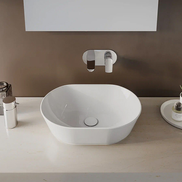 Раковина накладаная Vitra Geo55 см белая (7427B003-0012) Раковина накладаная Vitra Geo55 см белая (7427B003-0012)