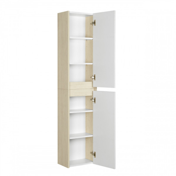 Шкаф подвесной Aquaton Сканди 350x230x800 белый, дуб верона (1.A255.0.03S.DB2.0)