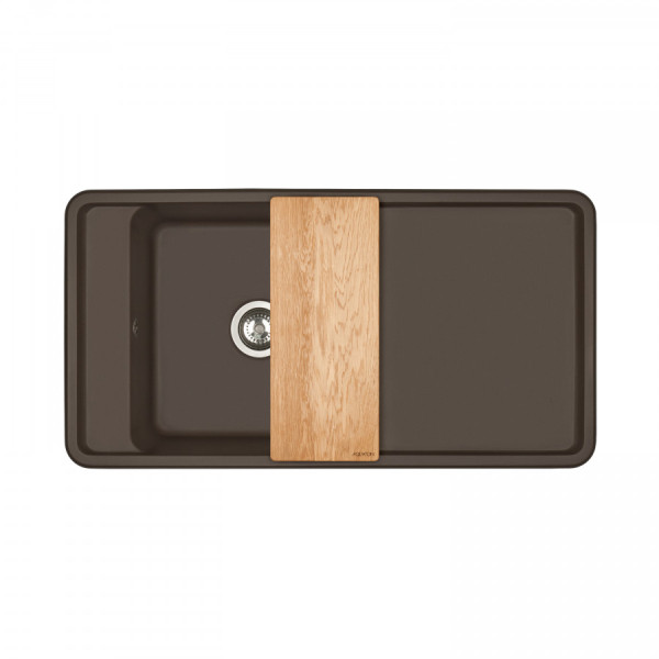 Мойка для кухни врезная Aquaton Беллис 510x970x250 кофе (1.A725.1.32B.S28.0)