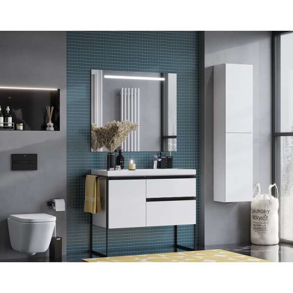 Зеркало Roca Laks 100 система антизапотевания,светодиодная подсветка,сенсорный выключатель (ZRU9302809)