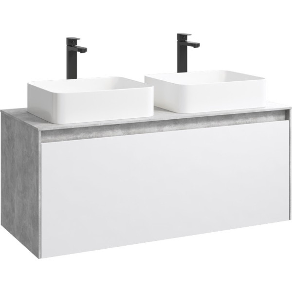 Тумба подвесная Aqwella Mobi 1200x500x510 бетон светлый (MOB0112BS)