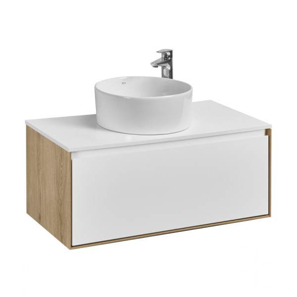 Тумба подвесная Aquaton Либерти 882x430x390 дуб эльвезия, белый (1.A279.9.01L.YC7.0) Тумба подвесная Aquaton Либерти 882x430x390 дуб эльвезия, белый (1.A279.9.01L.YC7.0)