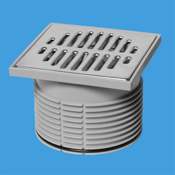 Насадка для трапа McAlpine 110 мм с решеткой 115*115 мм, (сухой затвор) (MRFG3KIT1)