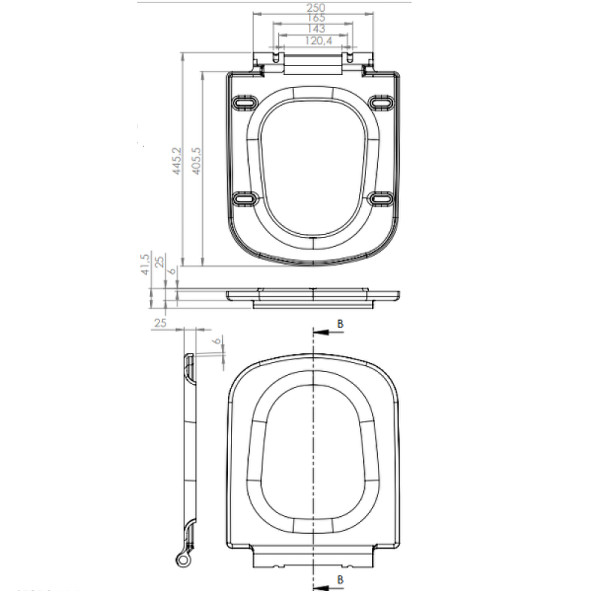 Сиденье для унитаза Cersanit Colour DPL EO (S-DS-COL-DL-t)