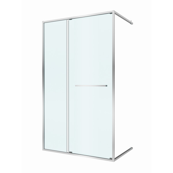 Душевая дверь Cezares Lux 130x195 стекло прозрачное, профиль хром (LUX-B-FS-11-130-C-CR)