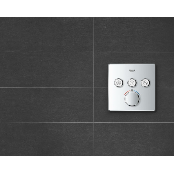 Смеситель для ванны и душа Grohe Grohtherm SmartControl внешняя часть с термостатом хром (29126000)