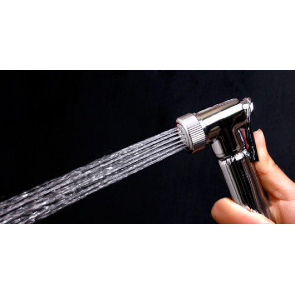 Гигиеническая лейка Potato в комплекте с настенным держателем, сместителем и шлангом (Р430)