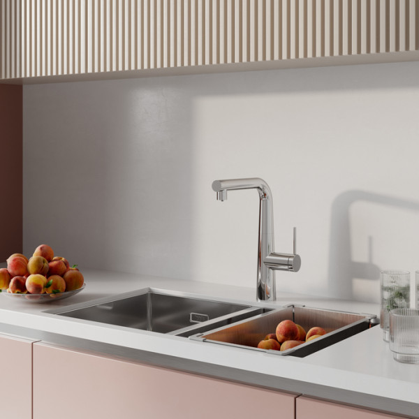 Смеситель для кухни Iddis Pure с каналом для фильтрованной воды, с выдвижным изливом хром (PURSBPFi05) Смеситель для кухни Iddis Pure с каналом для фильтрованной воды, с выдвижным изливом хром (PURSBPFi05)