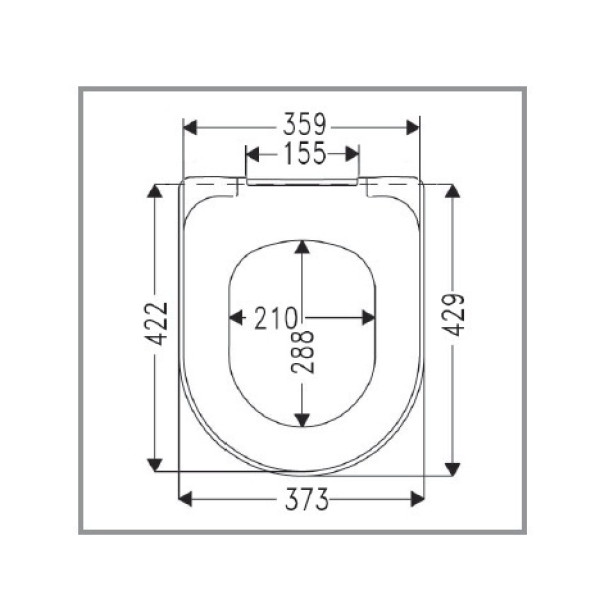 Крышка-сиденье для унитаза Villeroy & Boch Omnia Architectura soft-close (98M9C101)