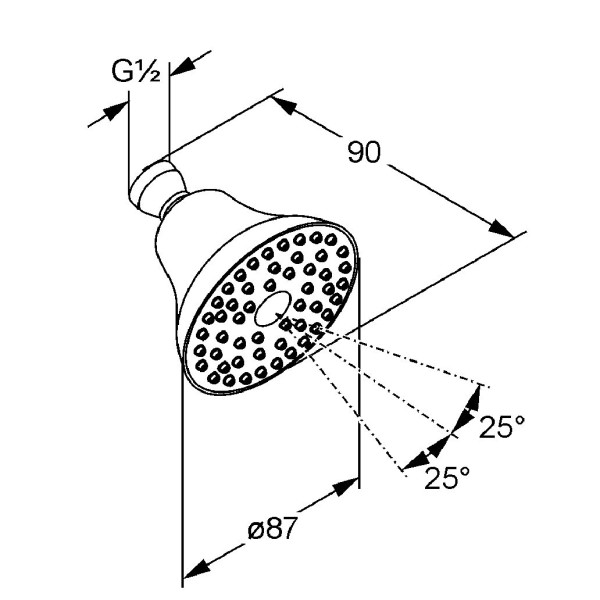 Верхний душ Kludi Freshline 87*87*90 хром (6219105-00)