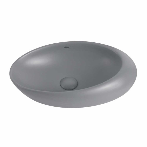 Раковина накладная Abber Bequem серая матовая (AC2107MG)