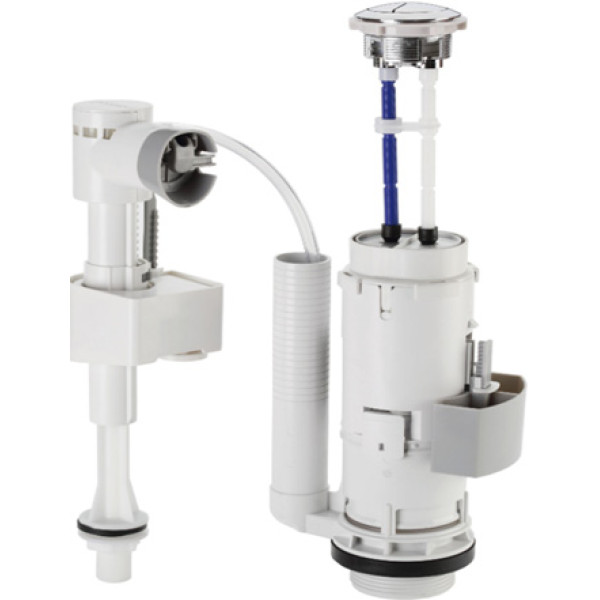 Сливная арматура для унитаза Timo белая (SA-2001)