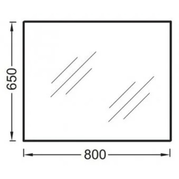 Зеркало Jacob Delafon 800x30x650 (EB1098-NF)
