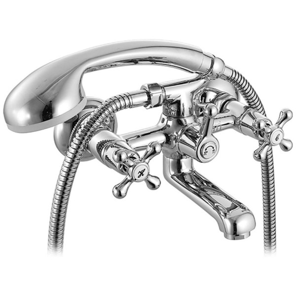 Смеситель для ванны и душа Milardo Fortis с душевым гарнитуром хром глянцевый (FORSB00M02) Смеситель для ванны и душа Milardo Fortis с душевым гарнитуром хром глянцевый (FORSB00M02)