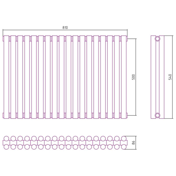 Дизайн-радиатор Сунержа Эстет-11 500*810 18 секций хром (00-0302-5018) Дизайн-радиатор Сунержа Эстет-11 500*810 18 секций хром (00-0302-5018)