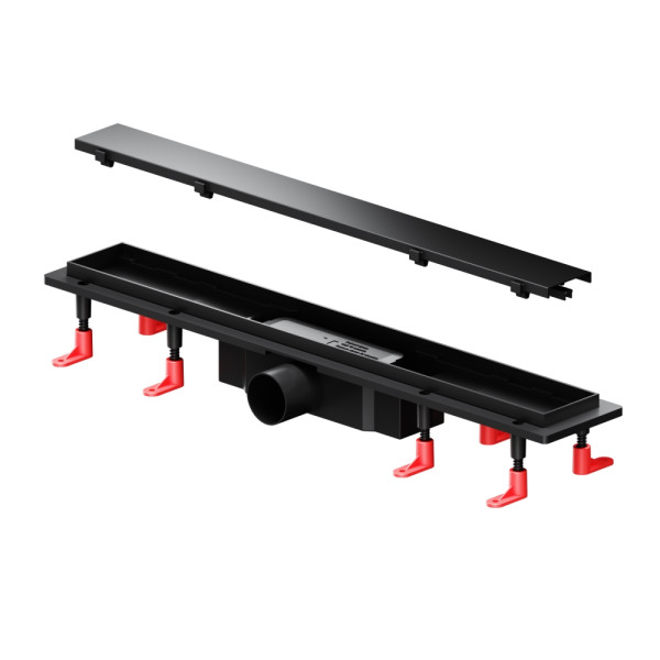 Душевой лоток AM.PM PrimeFlow линейный универс затвор Tile 60 см черн мат (W02SC-U11-060-04BM)