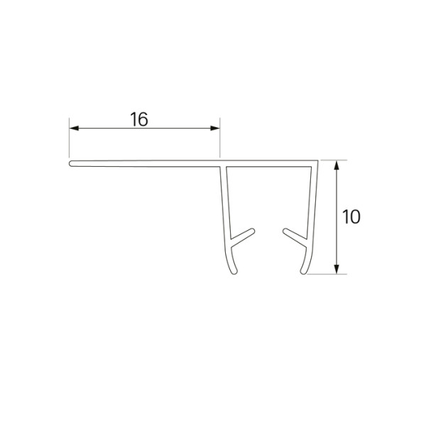 Уплотнитель для душевой кабины Iddis Optima Home прозрачный (965S6F01DZ)