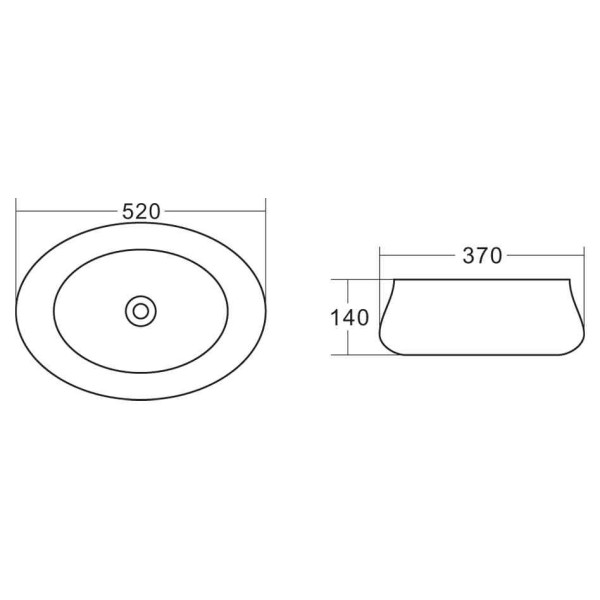 Раковина накладная BelBagno белая (BB1389) Раковина накладная BelBagno белая (BB1389)
