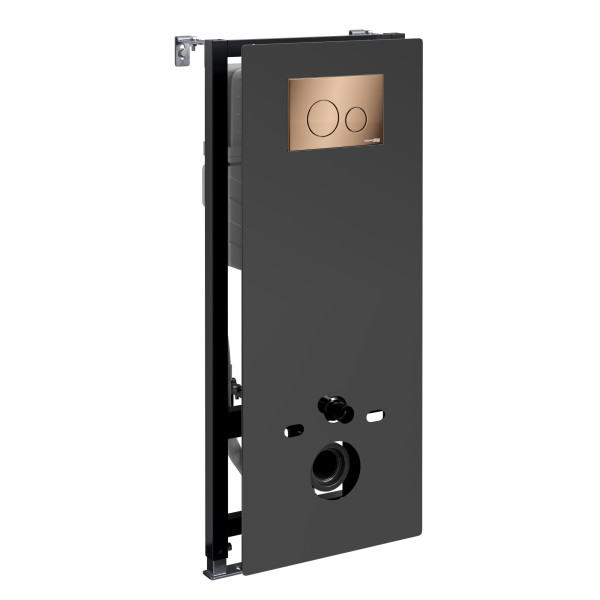 Инсталляция для унитаза WasserKRAFT Abens с клавишей смыва золото розовое (20TLT.010.ME.BL.RG02)