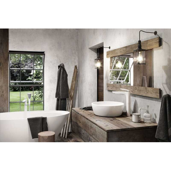 Смеситель для раковины Kludi Balance белый/хром (522989175) Смеситель для раковины Kludi Balance белый/хром (522989175)