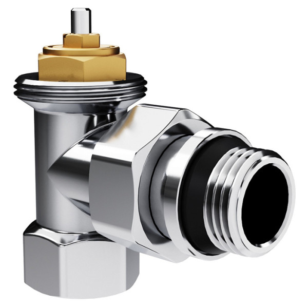 Комплект термостатический угловой 1/2" Royal Thermo Design М30х1,5 (Хром) (RATVDU11212CH) Комплект термостатический угловой 1/2" Royal Thermo Design М30х1,5 (Хром) (RATVDU11212CH)