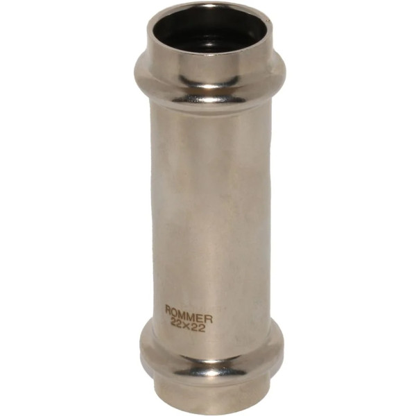 Муфта надвижная 22 Rommer из нержавеющей стали (пресс) (RSS-0019-000022) Муфта надвижная 22 Rommer из нержавеющей стали (пресс) (RSS-0019-000022)