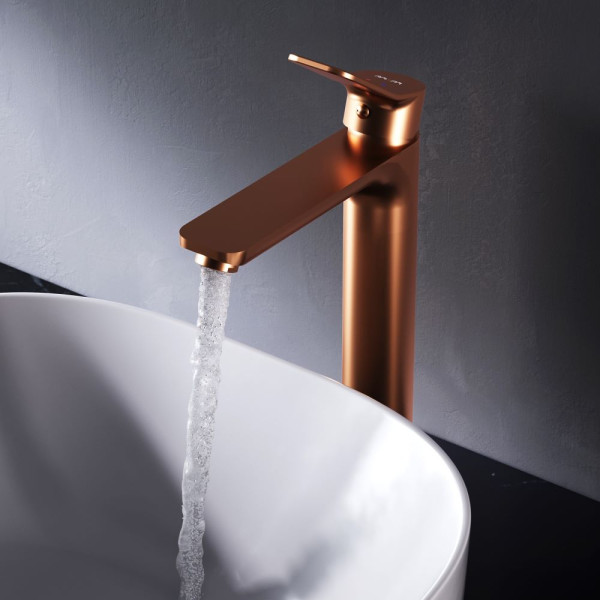 Смеситель для раковины AM.PM X-Joy розовое золото (F85A92044)