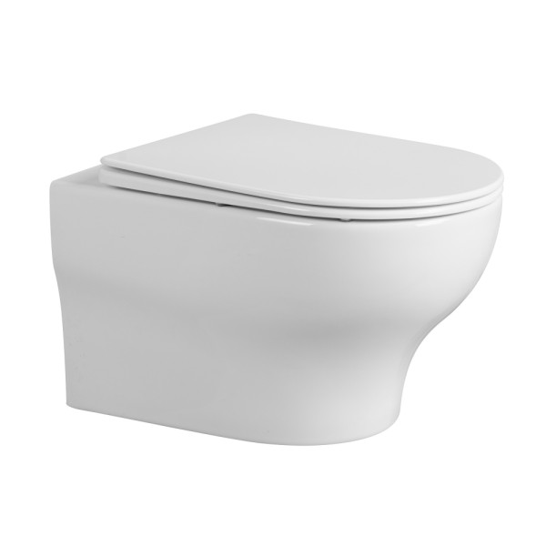 Унитаз подвесной Abber Bequem 355x530x320 белый (AC1128)