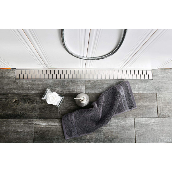 Лоток душевой 950 мм. MCH Chudej Medium (решетка нерж. сталь глянцевая, боковой слив D 50) CH950/50M