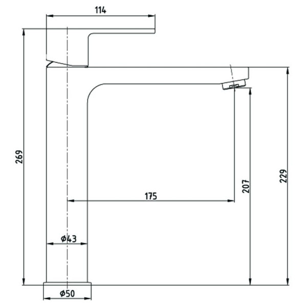 Смеситель для раковины E.C.A Nita (102188035EX) Смеситель для раковины E.C.A Nita (102188035EX)