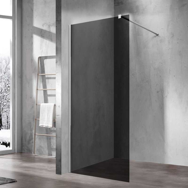 Душевая перегородка Vincea Walk-In 800х2000 стекло тонированное, профиль хром (VSW-1H800CG)