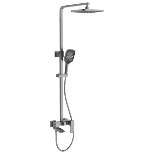 Душевая система Gerhans оружейная сталь (K19114D)