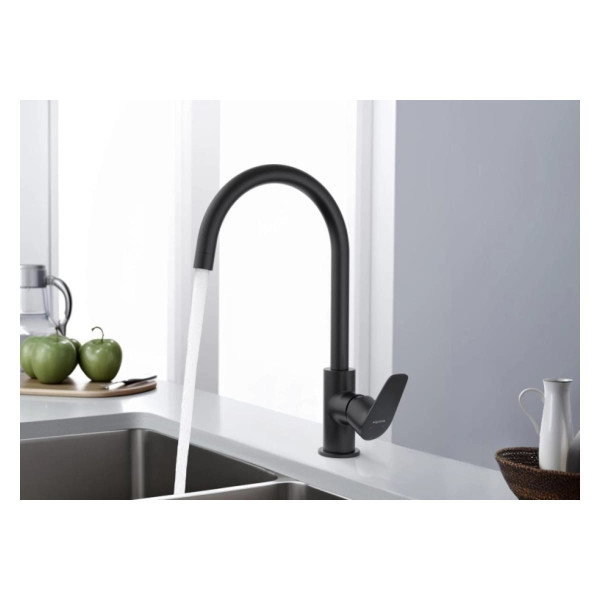 Смеситель для кухни Aquatek Бетта черный матовый (AQ1182MB)