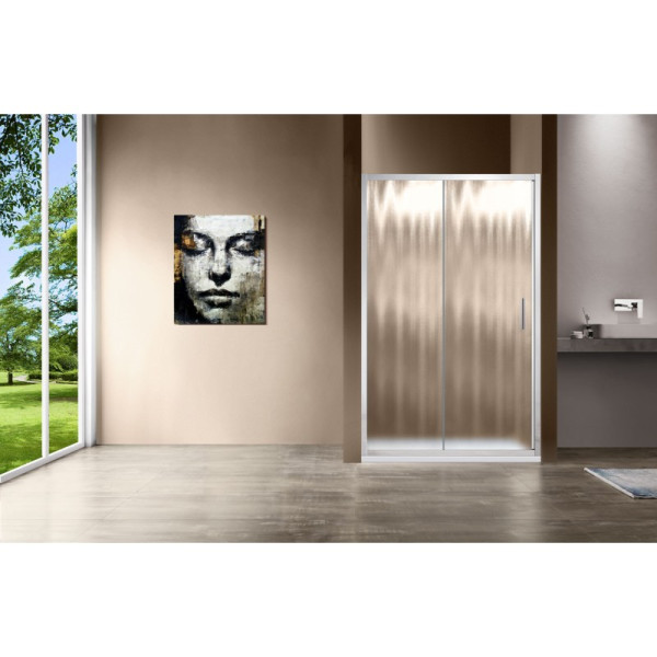 Душевая дверь Vincea Garda VDS-1G 1250х1900 стекло шиншилла, профиль хром (VDS-1G125CH)