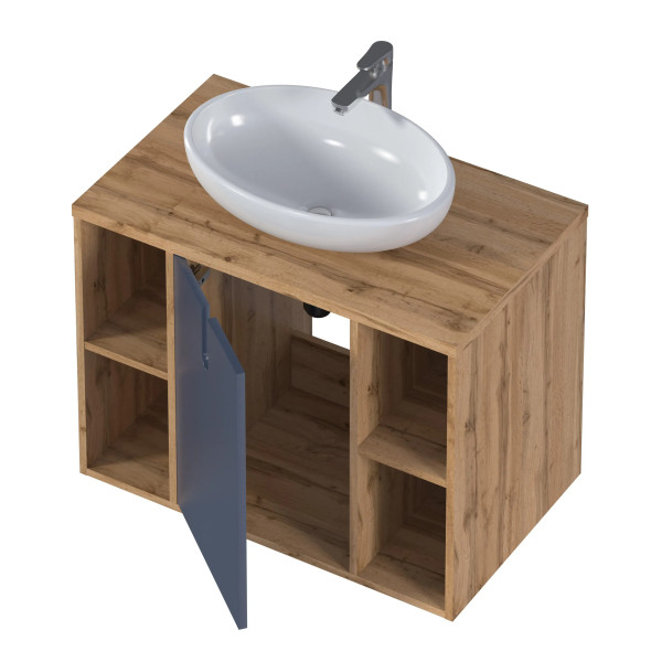 Тумба подвесная 1Marka 800x480x601,5 (дикий дуб натуральный Н1318 ST10 Egger) (Ц0000031349)