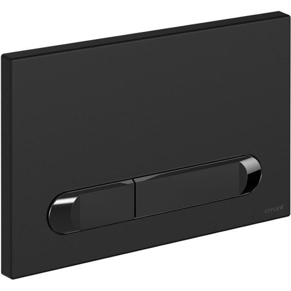 Клавиша смывная Сersanit Estetica для LINK PRO/VECTOR/LINK/HI-TEC пластик черный матовый с рамкой хром (64112) Клавиша смывная Сersanit Estetica для LINK PRO/VECTOR/LINK/HI-TEC пластик черный матовый с рамкой хром (64112)