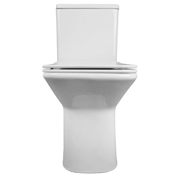 Унитаз напольный Azario Formal с сиденьем с микролифтом белый (AZ-1353B)