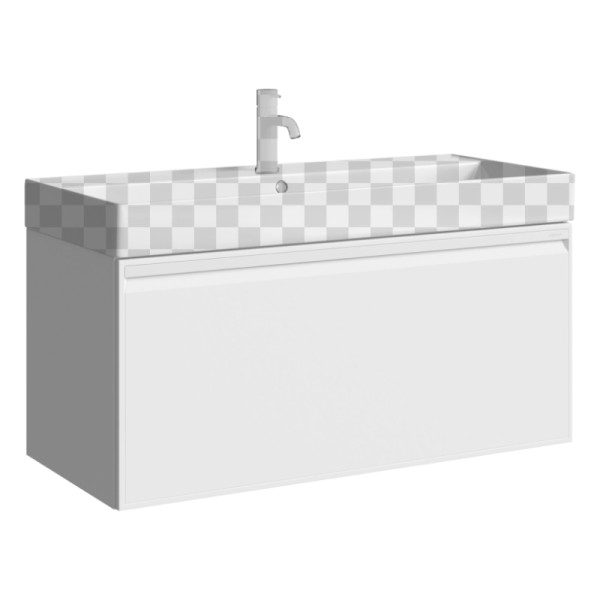 Тумба подвесная Aqwella Pure 992x443x444 белая (PUR0110WM)