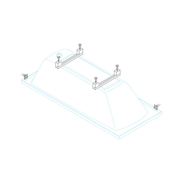 Каркас для ванны Cezares Metauro 157x62x40 (METAURO-Central-MF)